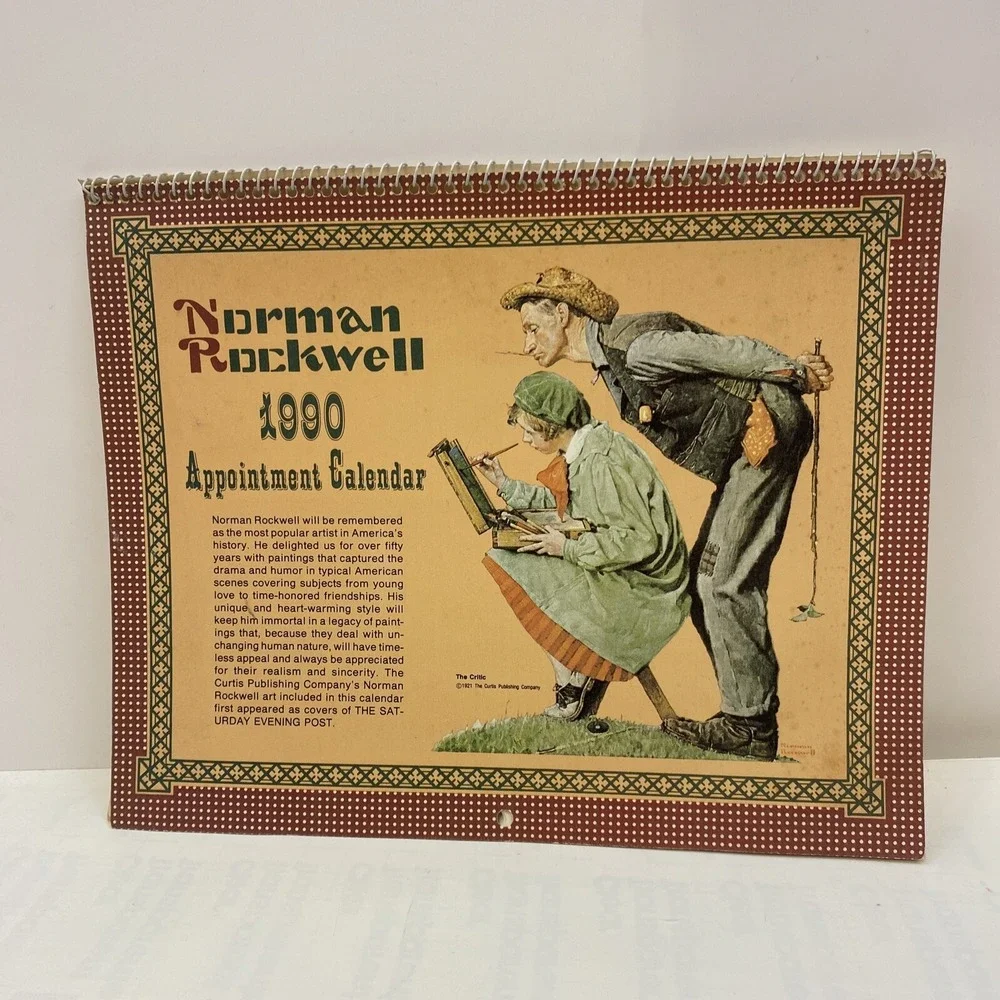Norman Rockwell 1990 Appointment Calendar